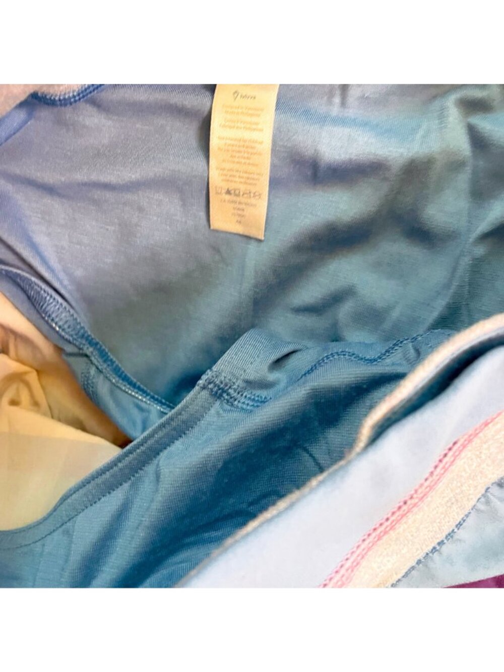 Ivivva Blue Striped Running Shorts, Size 12 - Picture 5 of 6